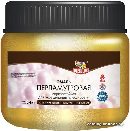 

Краска Olecolor Перламутровая универсальная 0.3 кг (терракотовый)