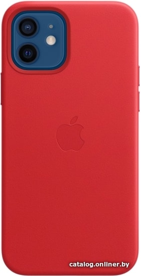 

Чехол для телефона Apple MagSafe Leather Case для iPhone 12/12 Pro (алый)