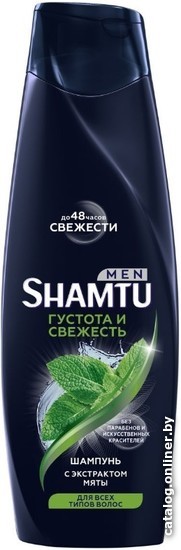 

Шампунь Shamtu Густота и свежесть с экстрактом мяты для всех типов волос 360 мл