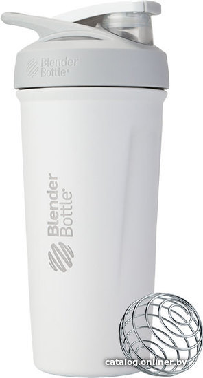 

Шейкер Blender Bottle Strada Stainless Steel Full Color BB-STSS-FCWH (белый)