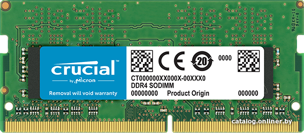 

Оперативная память Crucial 4GB DDR4 SODIMM PC4-21300 CT4G4SFS6266