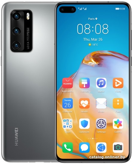 

Смартфон Huawei P40 ANA-NX9 Dual SIM 8GB/128GB (серебристый)
