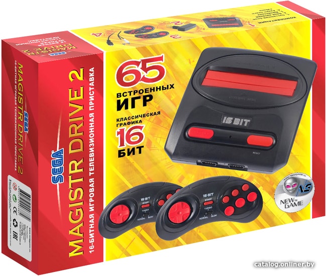 

Игровая приставка Magistr Drive 2 lit (65 игр)