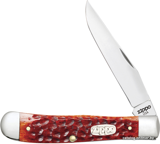 

Складной нож Zippo Chestnut Bone Standard Jigged Trapper + Zippo 207