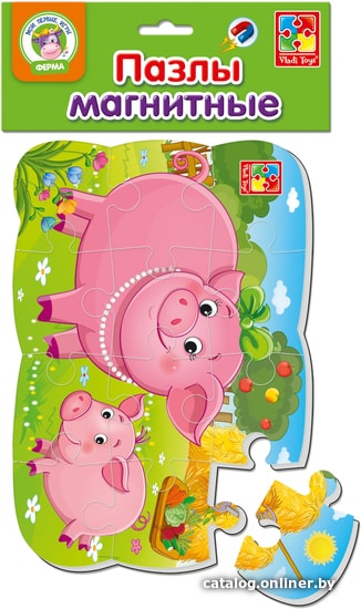 

Мозаика/пазл Vladi Toys на магните Свинка и поросенок VT3205-60