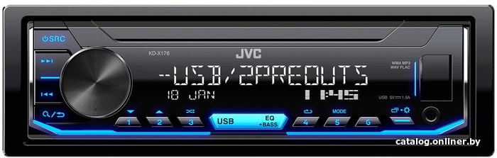 

USB-магнитола JVC KD-X176