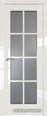 

Межкомнатная дверь ProfilDoors 101L 80x200 (магнолия люкс, стекло графит)