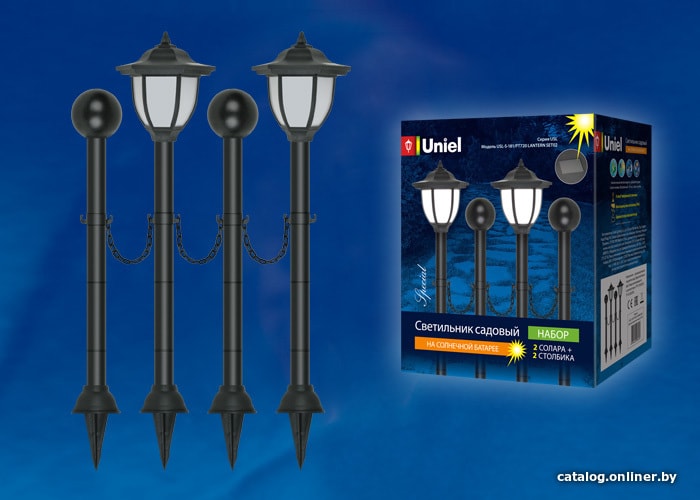 

Садовый светильник Uniel USL-S-181-PT720 Lantern SET02