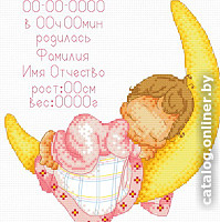 

Набор для вышивания Белоснежка Метрика для малыша 930-14
