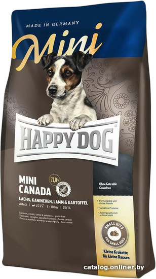 

Сухой корм для собак Happy Dog Mini Canada 1 кг