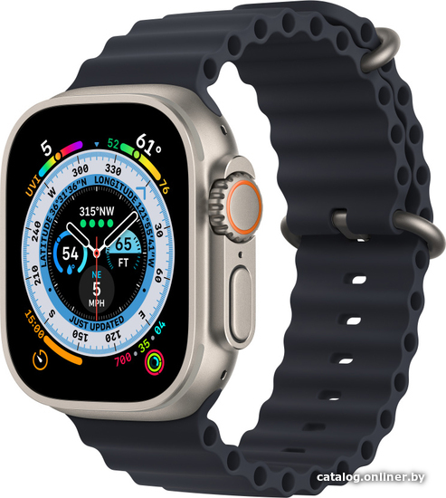 

Ремешок Apple Ocean Band 49 мм (midnight) MQEE3