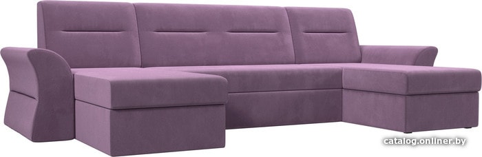 

П-образный диван Mebelico Клайд 109308 (микровельвет, сиреневый)