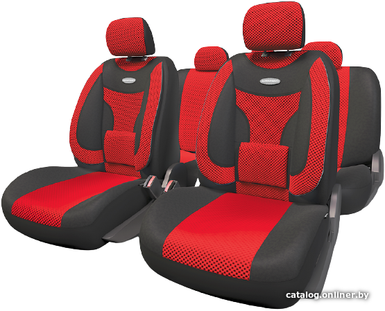 

Комплект чехлов для сидений Autoprofi Extra Comfort ECO-1105 (черный/красный)