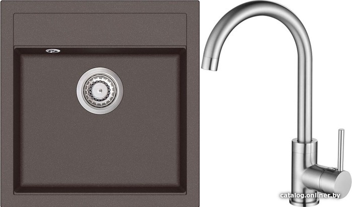 

Кухонная мойка Aquasanita Tesa SQT100W + Sabia 5523 (церриус 120/никель 002)