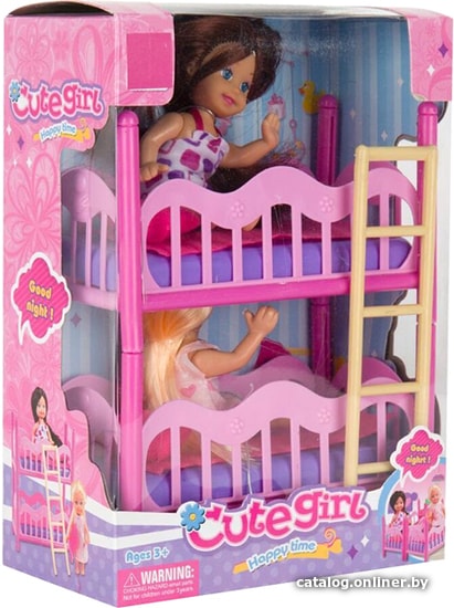 

Кукла Qunxing Toys Сестрички с игрушечной мебелью K899-17