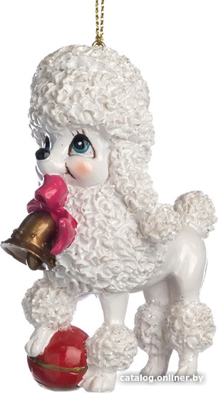 

Елочная игрушка Goodwill Xmas 2023 Пудель с колокольчиком TR 21269