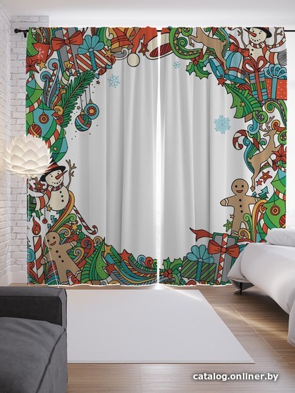 

Комплект штор JoyArty Рождественские изобилие 1.45x2.65 м p_53276_145x265 (2 шт)