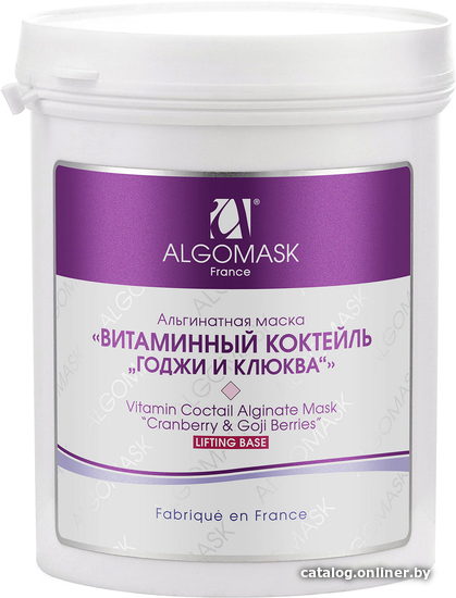 

Algomask Маска для лица альгинатная Витаминный коктейль Годжи и Клюква 200 г