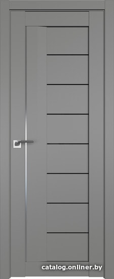 

Межкомнатная дверь ProfilDoors 17U 80x200 (грей, триплекс черный)