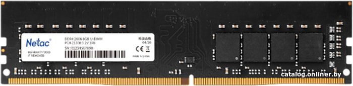 

Оперативная память Netac Basic 8GB DDR4 PC4-21300 NTCSD3P16SP-08G
