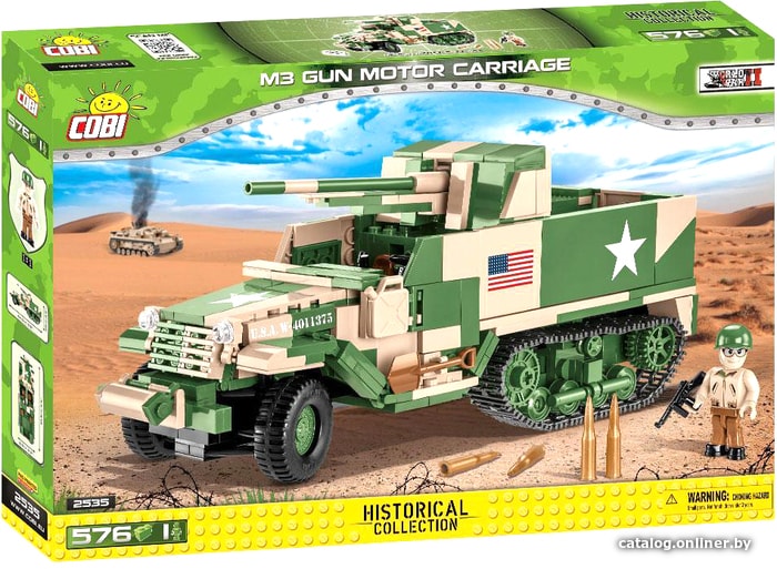 

Конструктор Cobi World War II 2535 M3 Gun Motor Carriage