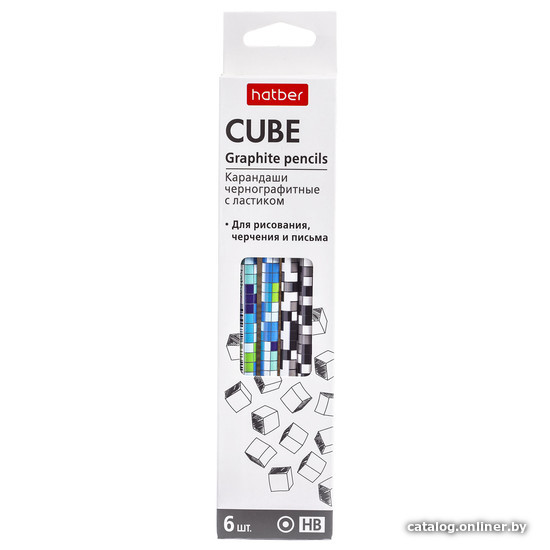 

Набор простых карандашей Hatber Cubes BLs_071070 (6 шт)