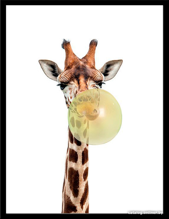 

Картина Miram Животные со жвачкой. Жираф 230402101 (30х40, в раме)