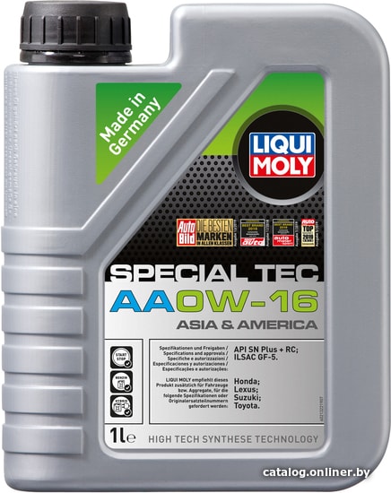 

Моторное масло Liqui Moly Special Tec AA 0W-16 1л