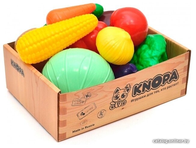 

Набор игрушечных продуктов Knopa Большой ящик. Овощи 87049