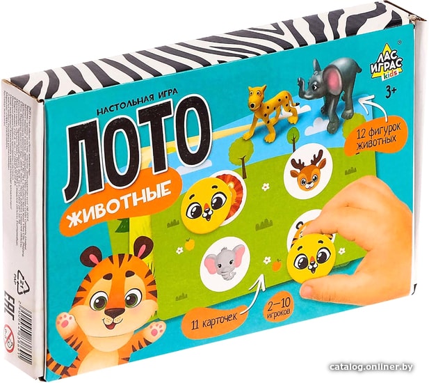 

Настольная игра Лас Играс Лото животные 4483869