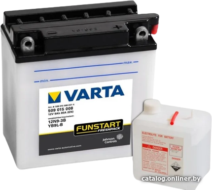 

Мотоциклетный аккумулятор Varta Funstart YB9L-B 509 015 008 (9 А·ч)