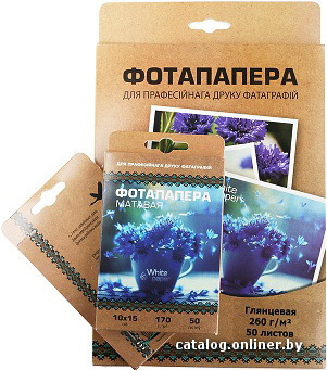 

Фотобумага White Paper А4 глянцевая 120 г/м2 25 л