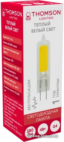 

Светодиодная лампочка Thomson Led G4 TH-B4218