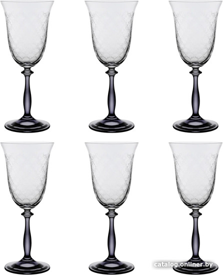 

Набор бокалов для вина Bohemia Crystal Angela 40600/Q9342/350 (6 шт)