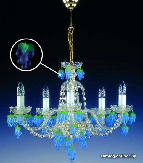 

Подвесная люстра ArtGlass Gizela Ix. Vino Dark Blue St