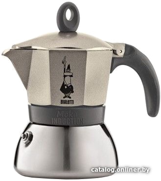 

Гейзерная кофеварка Bialetti Moka Induction Express Light Gold (6 порций)