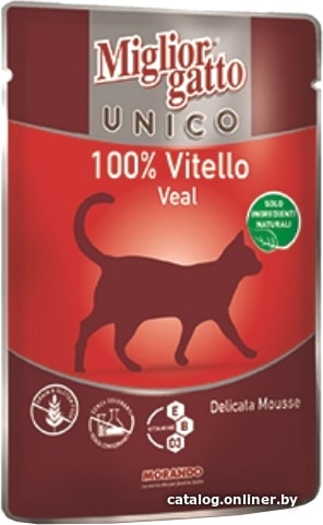 

Пресервы MigliorGatto Delicata Mousse 100% Veal 85 г