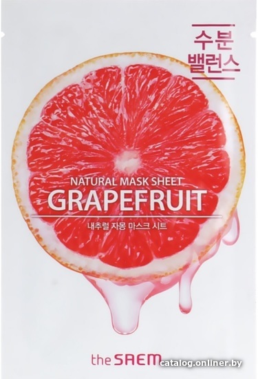 

The Saem Маска для лица тканевая Natural Grapefruit Mask Sheet (21 мл)