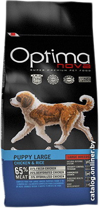 

Сухой корм для собак Optimanova Puppy Large Chicken & Rice 2 кг