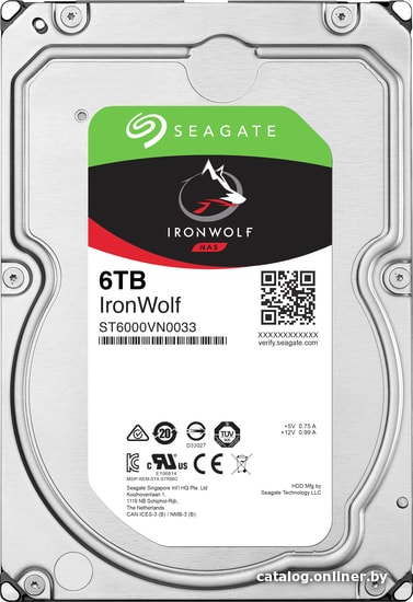 

Жесткий диск Seagate IronWolf 6TB ST6000VN0033