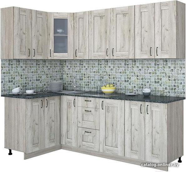 

Готовая кухня Интерлиния Мила Хольц 12x23 (дуб серый)