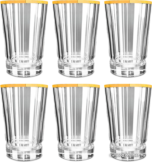

Набор стаканов для воды и напитков Cristal d'Arques Macassar Gold L6592