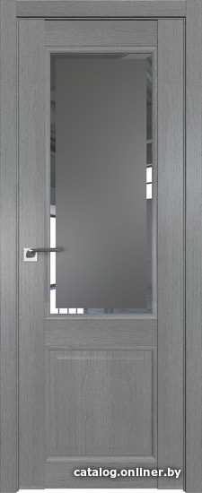 

Межкомнатная дверь ProfilDoors 2.42XN 90x200 (грувд серый, стекло square графит)