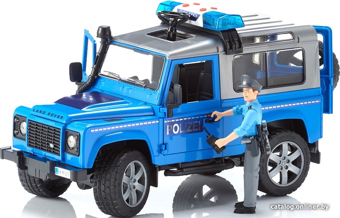 

Легковой автомобиль Bruder Land Rover Defender Station Wagon Police vehicle 02597