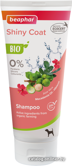 

Шампунь Beaphar Bio Shampoo Shiny Coat c макадамией и гибискусом (200 мл)