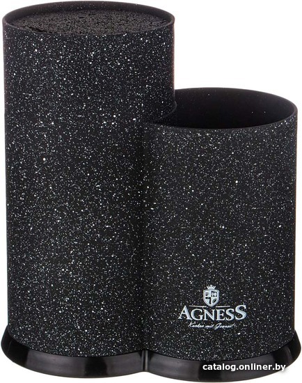 

Подставка для ножей Agness Black Marble 911-686