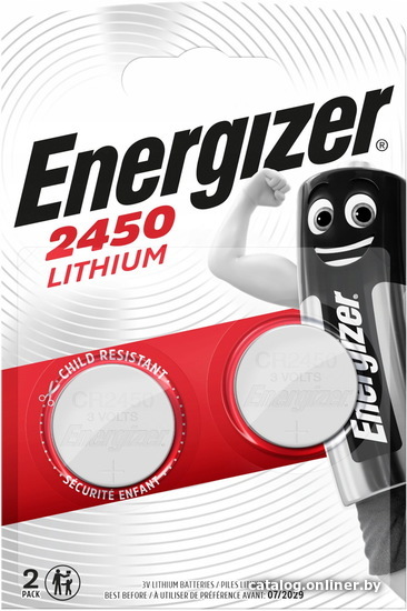 

Батарейка Energizer CR2450 2 шт.