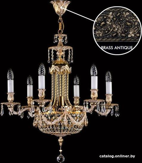 

Подвесная люстра ArtGlass Fountain Brass Antique Ce
