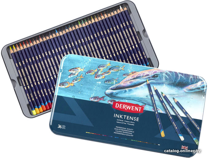 

Набор акварельных карандашей Derwent Inktense 2301842 (36 цв)