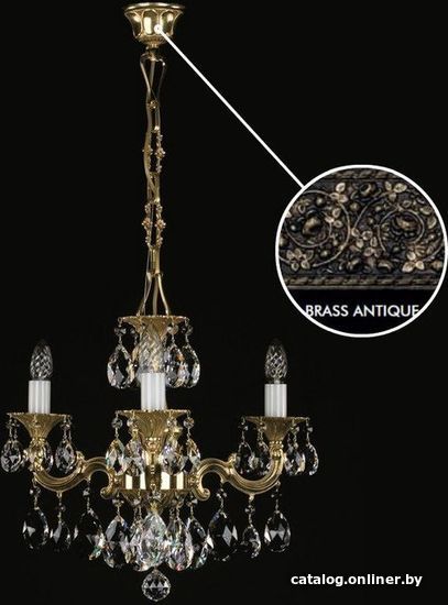 

Подвесная люстра ArtGlass Jarmila Iii. Brass Antique